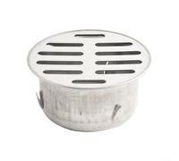 Grille de vidange de sol en acier inoxydable pour toit extérieur et balcon Design anti-blocage avec grande capacité de drainage pour tuyau en PVC argenté 50 mm Tube de 75 mm