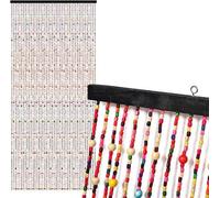 Grille décorative colorée de style bohème 90 x 200 cm - Grille d'entrée fabriquée à la main pour accessoires de décoration