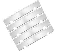 Grille déflecteur de chaleur - Dissipateur de flammes - Plaques de cuisson - Barbecue - Acier inoxydable - 46 x 16 x 16 cm - Argent
