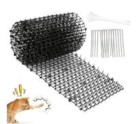 Grille d'épines contre les chats - 30 x 200 cm - Avec pointes - En plastique - Avec clous 10 U - Pour animaux sauvages - Pour l'intérieur et l'extérieur