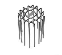 Grille d'évacuation de sol en maille 304 anti-rats pour salle de bain - Filtre d'égout en PVC - Filet de protection en acier inoxydable (63 mm)