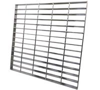 Grille d'évacuation en acier, dimensions 457 x 457 mm, galvanisée e charge B125