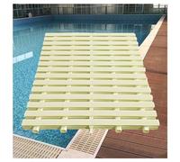 Grille d'évacuation pour piscine, couvercle de sol en plastique ABS 20 x 100 cm, crépine d'évacuation de douche, lot de 6, solution anti-débordement d'eau intérieure/extérieure, durable et facile
