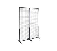 Grille d'Exposition sur Pied en Acier Pour Présentation Capacité 27kg 2PCS