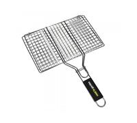Grille double 6 steacks - COOK'IN GARDEN - Cookin Garden - Charbon - 34 x 22 cm - Manche soft Touch
