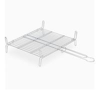 Grille double étamée barbecue 40 x 45 cm