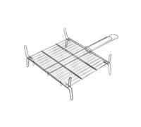 Grille double pour barbecue en zinc 35x35 cm