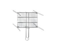 Grille double pour barbecue - Zinc - 25x25 cm - 76841