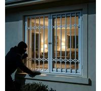 Grille DProtection Réglable Fenêtre, Barre Sécurité, Antichute Aluminium | Fenêtres Antivol, Porte Sécurité Fenêtre D'évacuation Sécurité Tout-petits Chiens Chats(WxH 20x54in/51x137cm)