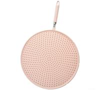 Grille Égouttoir Silicone 50x33cm Micro-ondes Safe(Pink) | Matériau silicone souple, ergonomique longue, protège mains chaleur, manipulation sûre, tenir