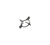 Grille emaillee 1 feu noire 354610304