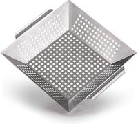 Grille en acier inoxydable 100 % - idéale pour la cuisson de légumes frais, adaptée à de nombreuses techniques de cuisson au barbecue, de grande taille.