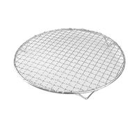 Grille en acier inoxydable avec pieds de 28 mm pour la, 30X2.8CM | de cuisson rond, fil croisé pour Camping en plein air, Barbecue, cuisson à la vapeur, accessoires de