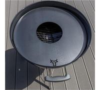 Grille en acier inoxydable | Plaque de cuisson | Plaque pour feu | Plancha | Plaque de barbecue compatible avec Weber, taille : pour barbecue à boule de 47 cm (environ 45 cm)