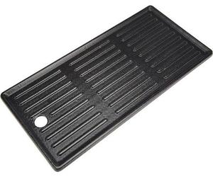 Grille en acier inoxydable pour cuisinières à 2 ou 3 brûleurs, avec revêtement antidérapant