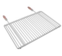 Grille en acier inoxydable réglable en largeur 55-65x37cm avec poignée