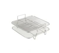 Grille En Acier Inoxydable S304 | Empilable, Support Cuisson à Deux Niveaux, Anti-Rouille, Grille à Double Hauteur, pour Cuisine
