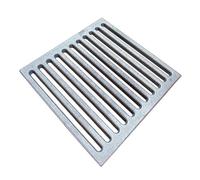 Grille en fonte chute de cendres et aération pour cheminées, poêles à bois et foyers 25X25X1 CM - RÉF 0037