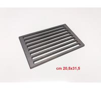 Fonderia Bongiovanni Grille en fonte pour cheminée 20,5 x 31,5 cm