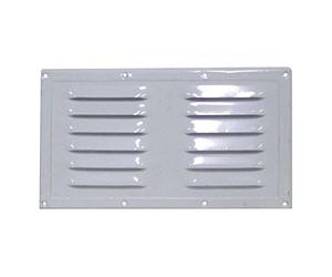 Grille en saillie en aluminium laqué blanc 230 x 130 mm