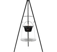 Grille et bol suspendus à un trépied de 49 cm