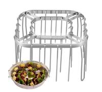 Grille et support pour brochettes de friteuse à air | Support pour brochettes en acier pour griller le bœuf, le banc, les saucisses, le poisson