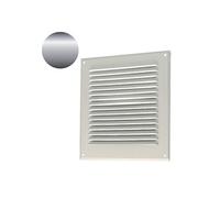 Grille extérieure à auvent GAT 200x200 mm aluminium gris - - 11001021