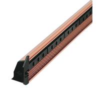 Grille extérieure auto-réglable hauteur 35 mm longueur 475 mm brun RAL1247 RENSON 00471303