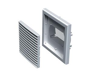 Grille extérieure carrée GPA 186x186 mm plastique blanc - - 11001503