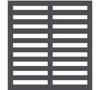 Grille Gauche/Droite Noire 566 x 490 mm Combisteel Blanc G