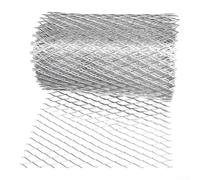Grille Gouttière Aluminium 600cm pour feuilles Grille Gouttière | Maille fine filtrante, laisse passer l'eau, pour feuilles et pour brindilles, pour idéal toiture résidentielle
