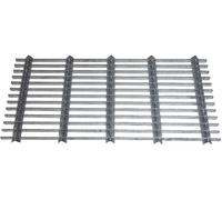 Grille Gratte-Pieds 80x40 cm Acier Galvanisé à Chaud - Extérieur Résistant, Anti-Boue, Anti-Rouille - Idéale Entrée Maison, Jardin - 0138410