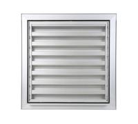 Grille murale à encastrer F1 anodisé argent moustiquaire inox 411 - RENSON