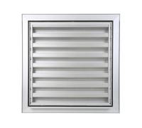 Grille murale à encastrer F1 anodisé argent moustiquaire inox 411 - RENSON