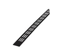 Grille plate alu 478/1 - - 275 mm x 20 mm - noir ral 9005 - 00047818