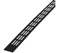 Passage d'air noir - 23 cm² - Renson - Aluminium - Sanitaire - 75 mm