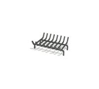 Grille porte-bûches en acier épais 8 barreaux pour cheminée et foyer ouvert 42x34x15cm pour améliorer la combustion et l'efficacité de votre cheminée
