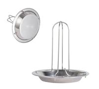 Grille-Poulet Support Détachable En Acier Inoxydable Pour Rôtir La Dinde | Support Vertical Pour Rôtir La Volaille Pour Barbecue Charbon De Bois Four Rassemblement Jardin