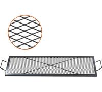 Grille pour barbecue X-Marks, grille de cuisson rectangulaire, grille de barbecue en acier robuste avec poignée et support X Wire, ustensiles de cuisine portables pour les fêtes en plein air, 44 pouce