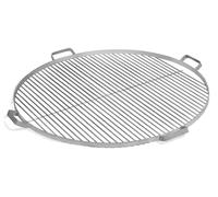 Grille pour foyer de 70 cm, avec poignées, en acier inoxydable