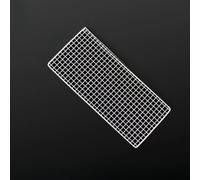 Grille Rectangulaire 40x20cm Antiadhésive Camping Grille Rectangulaire | Acier inoxydable , résistant à la rouille, idéal camping, pique-nique, jardin, format 36x15cm(15x36cm)