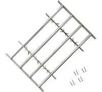 Grille réglable de sécurité de fenêtres et 4 barres 700-1050 mm