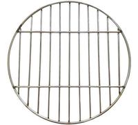 Grille ronde Ø 38 cm - 11 barreaux espacés de 3 cm - Acier inoxydable - Accessoires pour BBQ - Facile à nettoyer - Grande taille