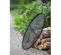 Grille ronde à suspendre pour brasero en acier-Ø 50cm-Acier noir sablé---Acier noir sablé
