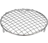 Grille ronde de 16,5 cm en acier inoxydable avec des pieds de 20 mm, pour la cuisson, le rôtissage, la cuisson à la vapeur et les grillades
