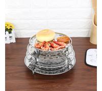 Grille ronde en acier inoxydable pour une utilisation à long terme pour rôtir à la vapeur et soulever des tâches de cuisson (20 cm)