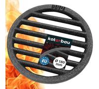 Grille ronde en fonte de 18 cm, idéale pour les grils de poêle