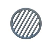 Grille ronde en fonte, épaisse et résistante hautes températures | Grille de cuisson pour barbecue, cheminée de camp, pour jardin, jardin, camping, pique-nique et cheminée
