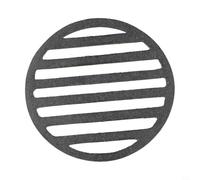 Grille ronde en fonte pour barbecue, conçue pour aider à rôtir les viandes avec une meilleure circulation de la chaleur (12 cm)