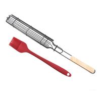 Grille Sausages Barbecue 49x5cm Revêtement Grille Sausages Barbecue | pour surface revêtement, libération pour facile aliments, nettoyage pour rapide, hygiénique, usage fréquent(E)